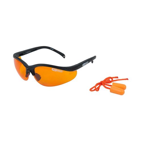 KS Tools Lunettes de sécurité avec bouchons d'oreille Orange 310.0161