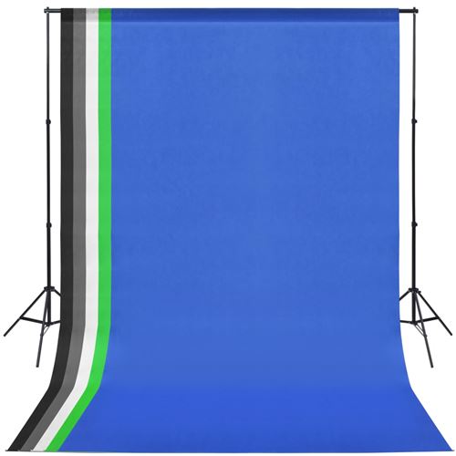 vidaXL Fotostudio set met 5 achtergronden en verstelbaar frame