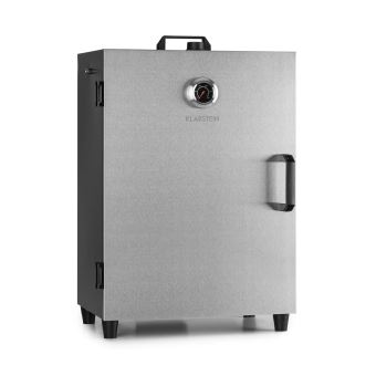 Klarstein Flintstone Steel Fumoir Smoker Pour Poissons Viandes Grille De Fumage Thermostat 300c 1600w Inox