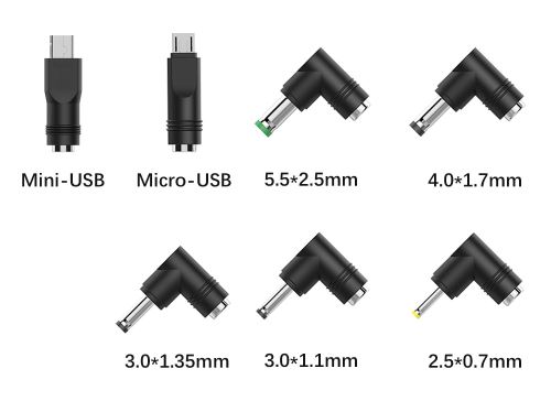 Aukru 8 en 1 Chargeur USB 5V 2A Adaptateur Secteur avec 8 Embouts  Connecteur à d
