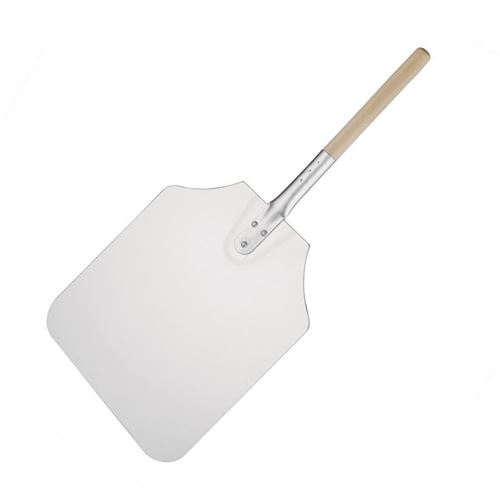 Vogue Gris Pelle Pizza Aluminium Manche En Bois 305 X 355 Mm