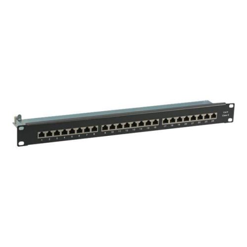 EFB-Elektronik Tableau de connexions RJ-45 X 24 noir, RAL 9005 1U 19