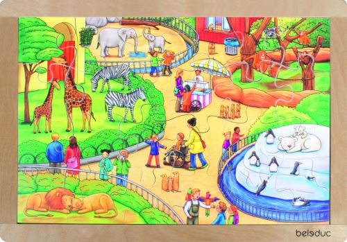 beleduc puzzle puzzle zoo 24 pièces