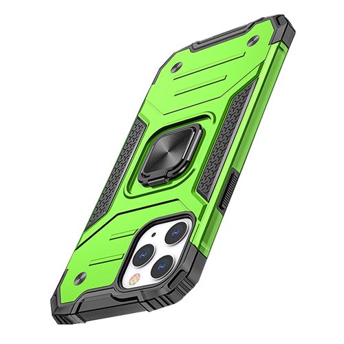 Housse de protection en TPU avec support de bague magnétique pour iPhone 12 Pro Max 6,7” - Vert