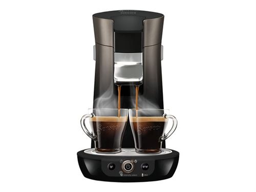 Philips Senseo hd6566/50 Machine à café à dosettes Viva Café, 1450, métallique Noir