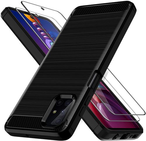 Coque pour Samsung Galaxy M51 avec 2 verre trempé