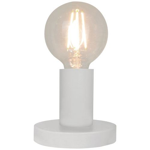 Lampe a poser lina metal blanc sampa helios 553087b