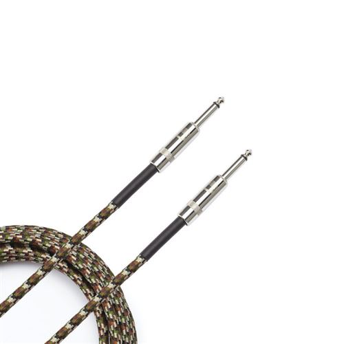 Planet Waves PW-BG-15CF - Câble instrument tressé, 4,5 m – camouflage