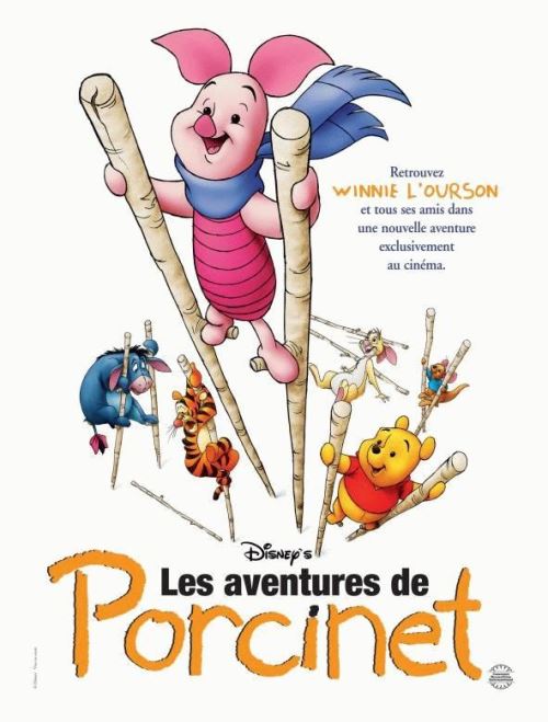 Les Aventures De Porcinet AFFICHE CINEMA ORIGINALE