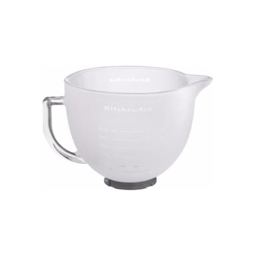KITCHENAID 5K5GBF Bol en verre givré de 4,8L- robots a tete inclinable