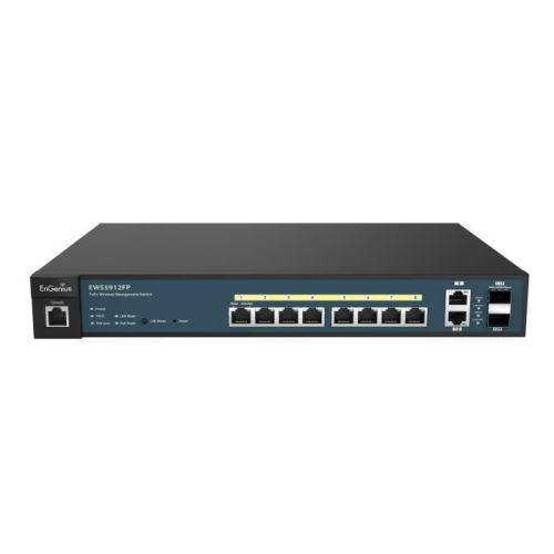 EnGenius EWS5912FP, Commutateur de réseau géré, L2, Gigabit Ethernet (10-100-1000), Connexion Ethernet