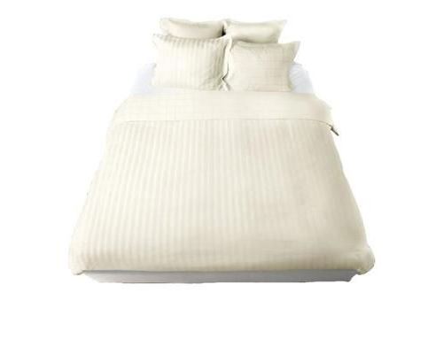 De Blancte Lietaer Zygo - Housse de Couette - 2-personnes - 200x200/220 cm + 2 taies d'oreiller 60x70 cm - Ivory