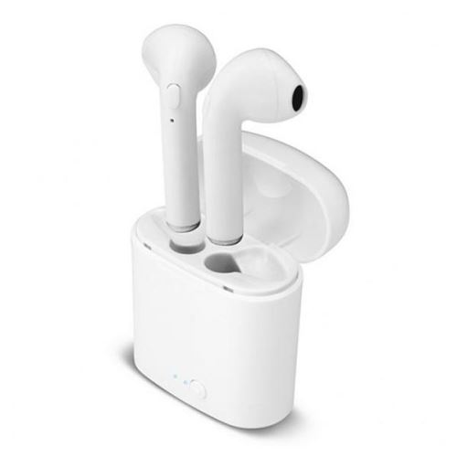 Contact - Werkelijk draadloze koptelefoon met micro - inwendig - Bluetooth - wit