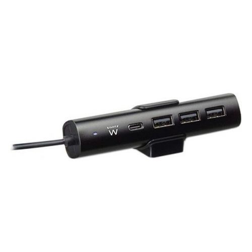 Ewent EW1317 - Netspanningsadapter - 36 Watt - Fast Charge - 4 uitgangsaansluitingen (3 x USB type A, USB-C met stroomtoevoer)