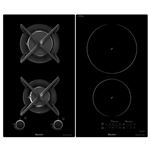 Sauter SPI9332MB - Table de cuisson mixte induction et gaz - 4 plaques de cuisson - Niche - largeur : 26.5 cm - profondeur : 49 cm - noir