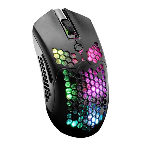 Souris X2 12000DPI Filaire / sans fil Mode double 7 clé Évider-Noir