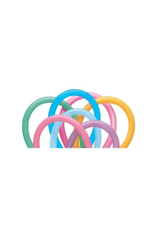 Sachet De 100 Ballons à Modeler Multicolores Vibrant 260q Qualatex© - Multicolores - 152cm