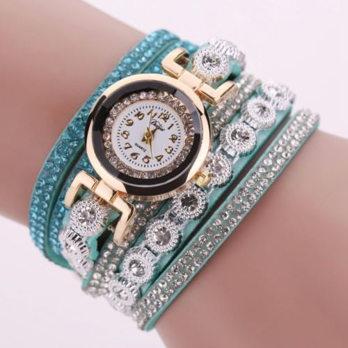 Montre Femme Quartz Bracelet D095 Bleu Clair