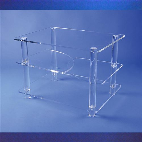 Table avec tablettes pivotantes