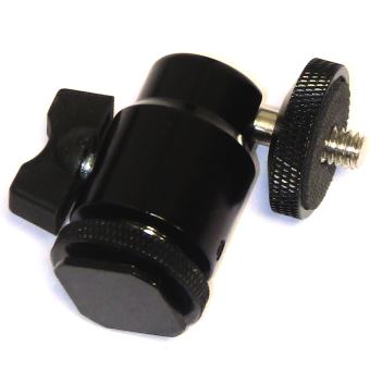 Homeet Mini Rotule Métal Pour Appareil Photo - Support 1/4" Et 3/8" - Griffe Flash Adaptateur - 10kg Capacity