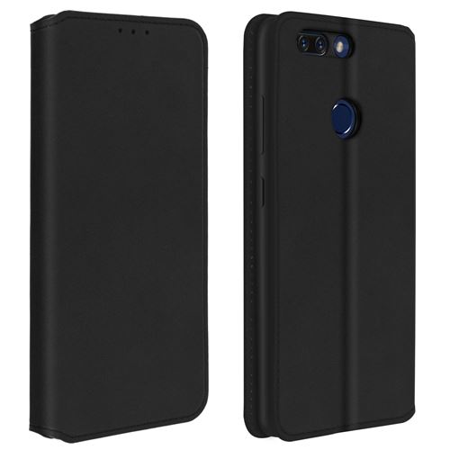 Housse pour Honor 8 Pro Folio Portefeuille Fonction Support Noir