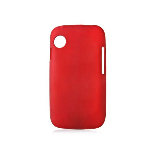 Coque rigide rouge toucher gomme pour Wiko Ozzy