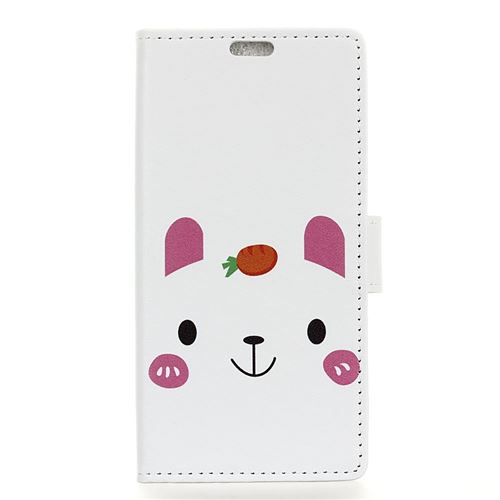 Etui en PU feuille de papier pour l'impression motifs animal mignon pour votre Sony Xperia L3