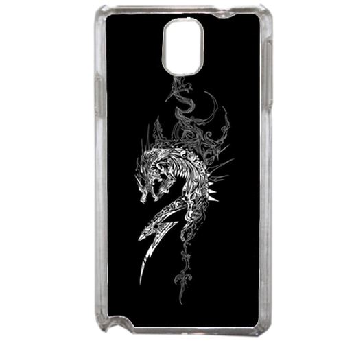 Coque All Blacks Rugby 1 Compatible Samsung Galaxy Note3 Transparent