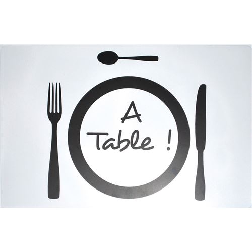 set de table 28.5 x 44 cm polypropylene transparent a table