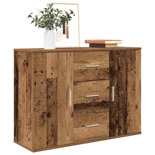 Vidaxl Buffet Vieux Bois - 90X29.5x65 Cm - Image 3