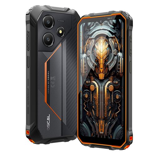 Oscal Marine 2 Téléphone Portable 6.56, 11000mAh, 24(8+16)Go+256Go, 16MP+8MP,Empreinte digitale/NFC,Dual SIM 4G smartphone 395g-Orange