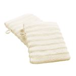 Lot de 2 Gants de Toilette "Maya" 15x21cm Ivoire