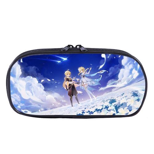 Trousse à crayon Genshin Impact pour Garçon et Filles (PC5536) 21x10x5 cm Multicolore