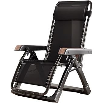relaxdays Chaise Longue, Pliante, Bois et Tissu, transat Pliable pour Balcon, Jardin, Plage, 3 Positions, Gris