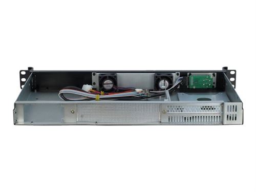 Inter-Tech K-126L - Montable sur rack - 1U - mini ITX - pas d'alimentation (FlexATX) - USB