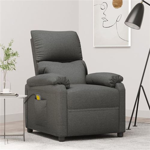 Vidaxl Gris Fauteuil De Massage - Foncé - Image 3