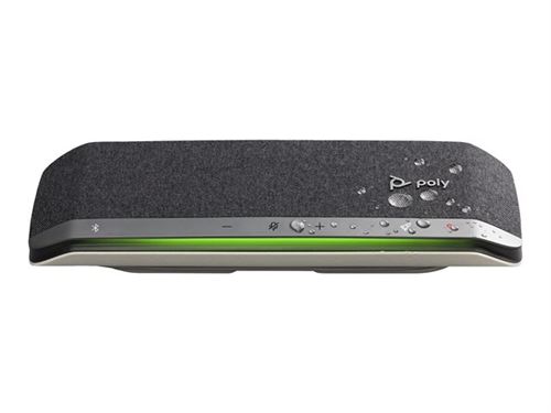 Poly Sync 40 - Haut-parleur intelligent - Bluetooth - sans fil, filaire - argent - certifié Zoom