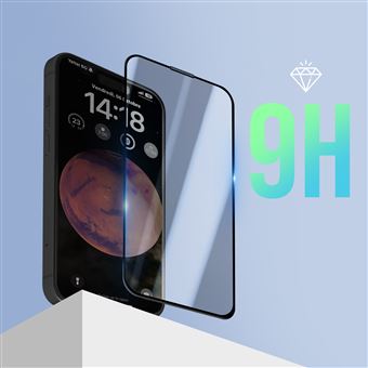 Verre trempé iPhone 14 avec Bords Biseautés Transparent - Français