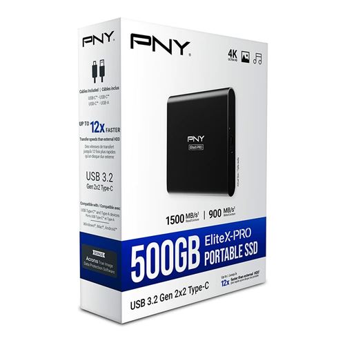 PNY Professional SSD 480 Go - Fiche technique 