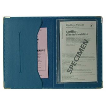 Porte-Papiers Voiture Color Pop - Format Français Carte Grise & Permis - Fabriqué En France