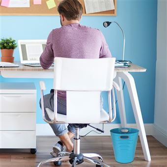 Poubelle Fine 7.5 L Rectangulaire Avec Couvercle Bambou Pour Salle De Bain Cuisine Bureau 91779095