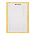 Bloc-notes To-do List Format A5 - Jaune - Draeger Paris