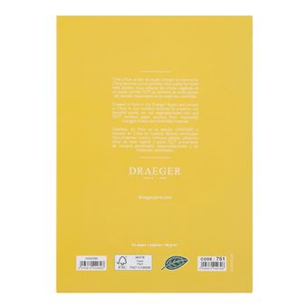 Bloc-notes To-do List Format A5 - Jaune - Draeger Paris