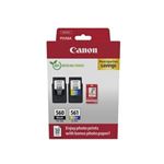 Canon PG-560/CL-561 Photo Value Pack - Brillant - pack de 2 - noir, couleur (cyan, magenta, jaune) - original - boîte de suspension - jeu de papier / cartouche d'encre - pour PIXMA TS5350, TS5350a, TS5350i, TS5351, TS5351a