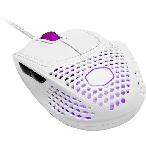 Cooler Master MasterMouse MM720 - Souris - pour droitiers - optique - 6 boutons - filaire - USB - blanc brillant
