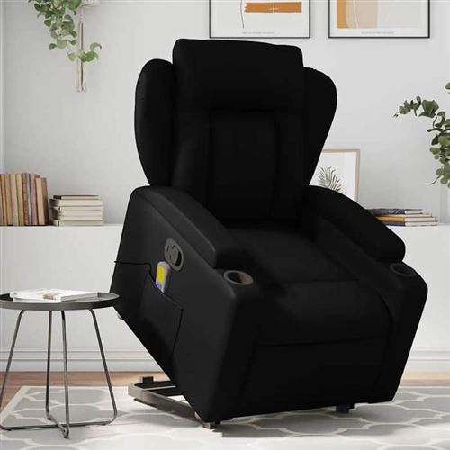 Non Communiqué Noir Vidaxl Fauteuil De Massage, Relaxation Similicuir