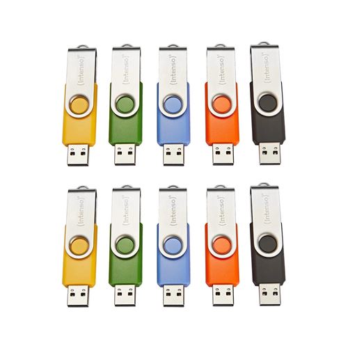 Clé USB Intenso Basic Line 4GB USB 2.0 pivotante multicolore - Image 4