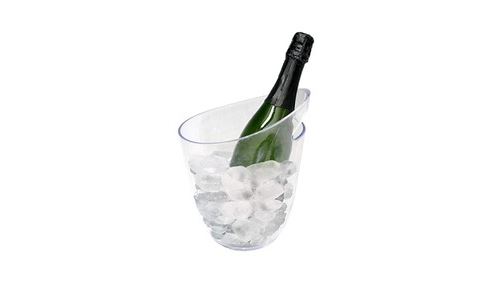 Vinbouquet bac à glaçons transparent pour une bouteille abs 20 x 20. 5 x 24 cm