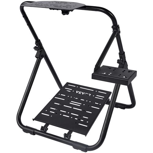 VEVOR Support de Volant de Course Pliable et Réglable Hauteur Cadre Robuste Acier Q235A