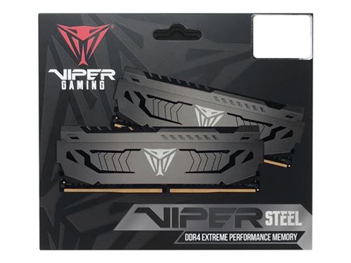 Patriot Viper Steel DDR4-3200 - 32GB - CL16 - Dual Channel (2 pcs) - Intel XMP - Grau
